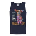 thumbnail image 3 of Dean Russo In My Mind Dog Lover Mens Graphic Tank Top, Navy, X-Large, 3 of 6