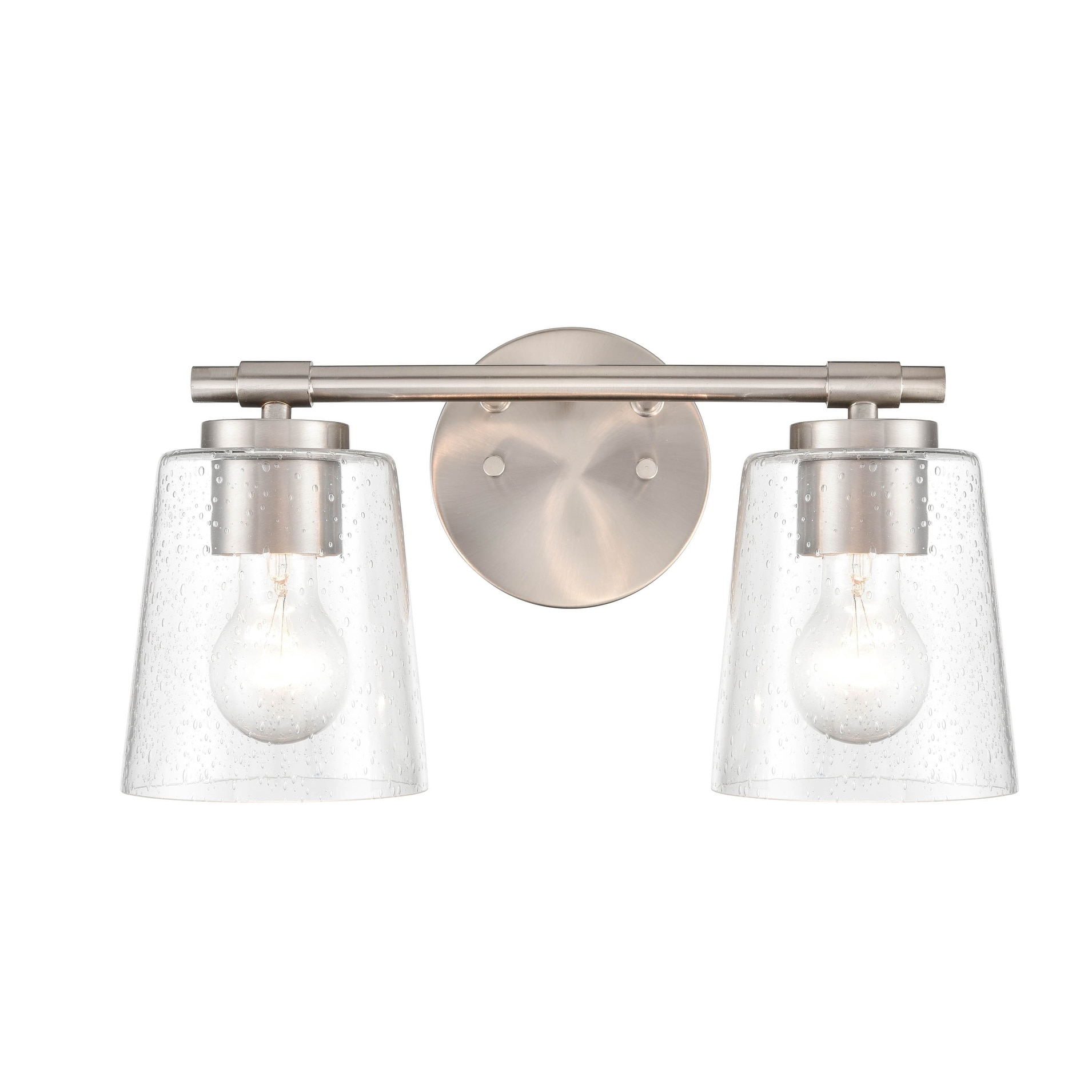 Millennium Lighting 2 Light Bathroom Vanity Fixture in Multiple Finishes Brushed Nickel Nickel Brushed