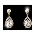 thumbnail image 4 of (Qr) Juego de pendientes y collar de cristal para novia, gargantilla de plata para novia, collares con colgante para mujeres y niñas JM, 4 of 5