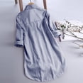 thumbnail image 2 of Womens Summer Outfits Blouses & Tunics 3/4 Sleeve V Neck Tunic Long Shirt Casual For Leggings Shirt Blouse Tops Womens Fashion Clothing, 2 of 4