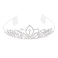 thumbnail image 1 of Diadema de dama de honor de novia Gloria Tiara Crystal Rhinestone Accesorio de cabellero, 1 of 8