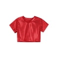 thumbnail image 3 of MSemis Girls Boys Sequins Dance Crop Top Street Dance T-Shirt, 3 of 7