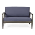 thumbnail image 6 of Patio Loveseat and Coffee Table Set with Cushions, Acacia Wood Outdoor Furniture for Garden Backyard Porch Poolside, Minimalist Conversation Seating, 6 of 9