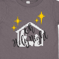 thumbnail image 4 of Inktastic Oh Holy Night Christmas Nativity with Yellow Stars Boys or Girls Toddler T-Shirt, 4 of 5