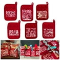 thumbnail image 1 of Christmas Oven Mitt with Storage Pocket Heat-Resistant Pot Holder And Baking Tool Organizer Holiday Baking Essentials, 1 of 7