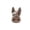 Brown, variant on Halloween Gothic Dark Gray Bunny Plush Keychain Spooky Decor for Patio Yard Home Halloween Decorations 4 Inch