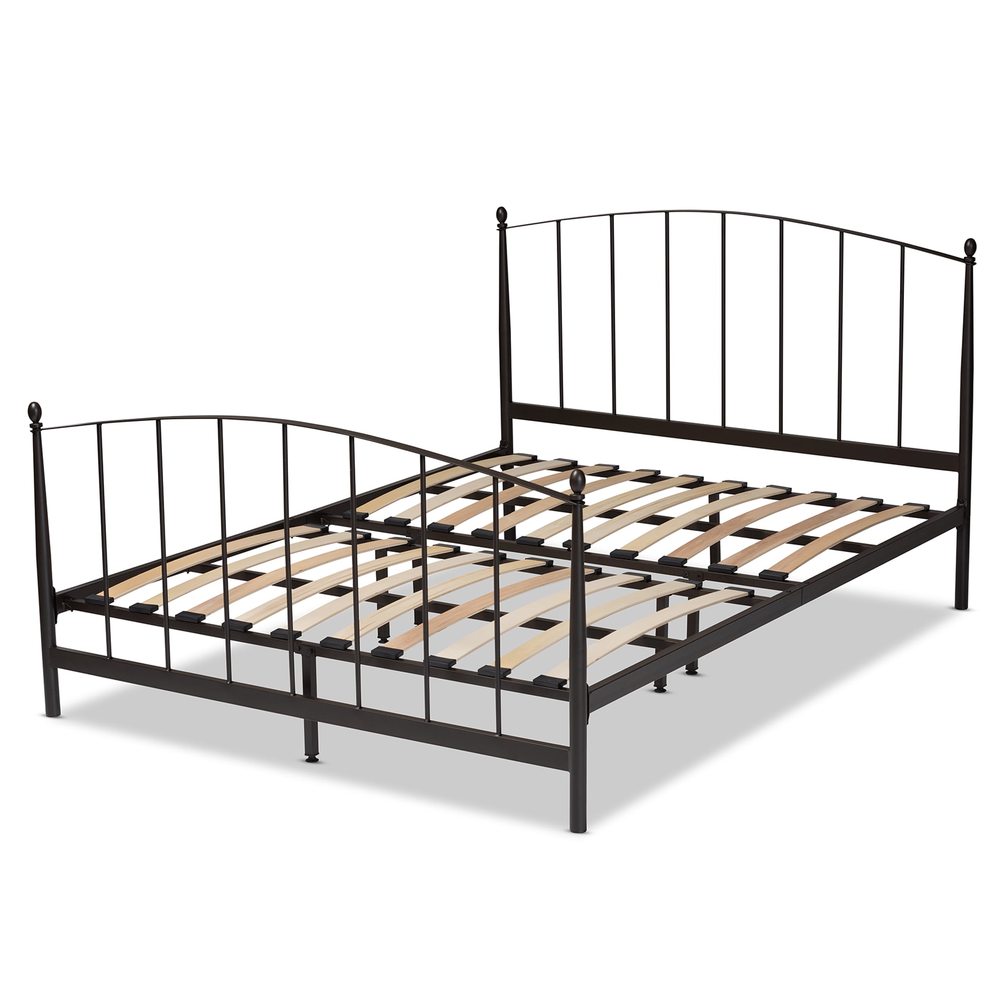 Baxton Studio Lana Modern Engineered Wood Platform Bed, Queen, Black