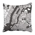 thumbnail image 1 of ABPHQTO Black New York City Manhattan One Color Map Esquema Ready For Change Artprint White Usa Funda de almohada 40x40 cm, 1 of 1