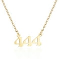 thumbnail image 1 of WREESH Collier Classique Mode Couple avec Numéro d'Or, Accessoires, Pendentif Clavicule, 1 of 2