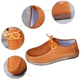 thumbnail image 6 of Rokment Cork Footbed Orthopedic Fashion Sneakers Walking Shoes for Women 2026 Spring Fall Vintage Suede Lace up Wide Width Platform Wedge Casual Loafers Brown Size 9.5, 6 of 8
