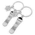 thumbnail image 2 of Miangastore Simulation Sports Keychain Snowboard Keychain Zinc Alloy 2Pcs 7.5X1.4X0.8In, 2 of 9