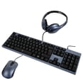 thumbnail image 4 of Kit Teclado+Mouse+Diadema para Oficina PERFECT CHOICE PC-201717, Negro, 1000 DPI, 4 of 11