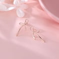 thumbnail image 4 of Solid 925 Sterling Silver Bow Stud Earrings Ribbon for Women Teens Bowknot Stud Earrings Drops, 4 of 12