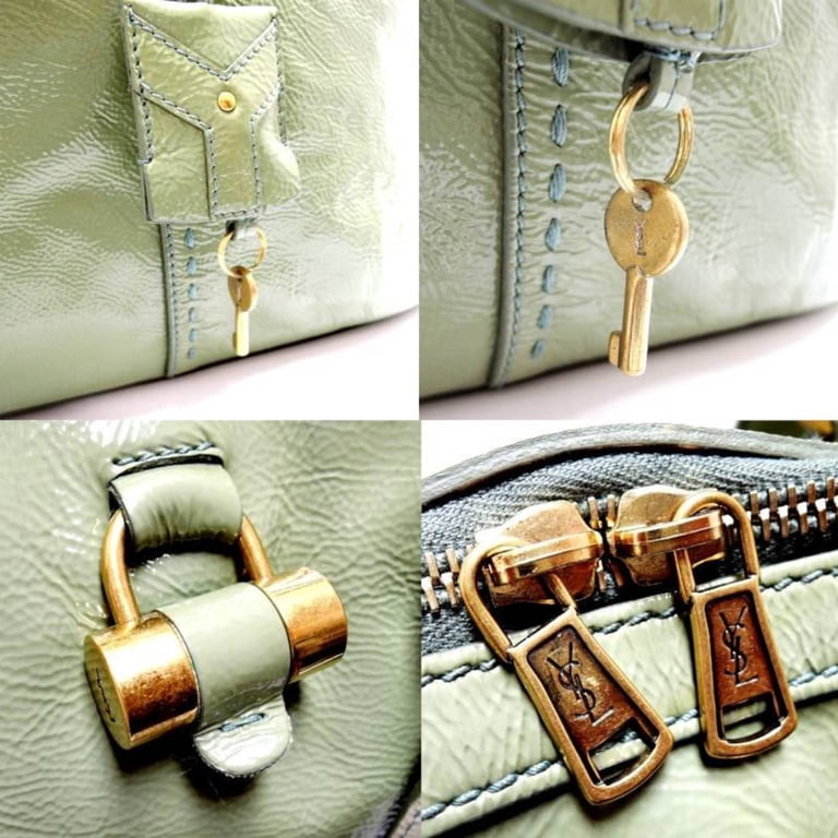 Pre-Owned YVES SAINT LAURENT Yves Saint Laurent Muse Tote Bag Moss 