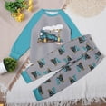 thumbnail image 2 of NOLDARES Pajamas Sets Viscose from Bamboo Toddler Boys Snug Fit Pjs Kids Short Sleeve Graphic Top & Pants Breathable Sleepwear 6-24 Months 2t 3t 4t 5t 6t 7t 8t 9t Children,Sky Blue,7-8 Y, 2 of 9