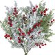 thumbnail image 2 of Adornos para árbol de Navidad con forma de piña y flores artificiales de frutos rojos, embalaje de regalo para fiestas en casa, corona de bricolaje, 2 of 5