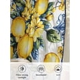 thumbnail image 6 of Sheer Curtains 63 Inch Length, Yellow Lemon Semi Sheer Curtains Light Filtering Window Treatment, Middle Century Blue Italian Textured Privacy Voile Drapes for Living Room Bedroom 52x63 Inch, 6 of 7