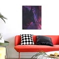 thumbnail image 4 of Sikiie Galactic Wolf Stare Print Canvas Decorative Hanging Painting, Anti-shrinkage Hanging Frame, Suitable for Home, Office Wall Decorations, 4 of 6