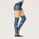 thumbnail image 4 of Gibobby Leggings estampados para mujer Leggings de yoga de Navidad para correr Fiesta personalizada Pantalones de Papá Noel Pilates Muñeco de nieve Pantalones para mujeres(Azul,XG), 4 of 5