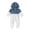 Blue, variant on CAICJ98 Newborn Baby Boy Clothes Romper Long Sleeve Color Block Hooded Zipper Jumpsuit Fall Winter Outfits,Size 3-6 Months