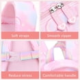 thumbnail image 6 of BUTIED Cute Butterfly Backpacks Wide Clamshell Opening Bookbag with Reflective Strips & Multiple Pockets, Waterproof Durable Daypack, 6 of 7