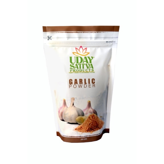 Uday Sattva Garlic Powder Dehydrated Farm Fresh Ready-to-Use 7.05oz 1 Pack
