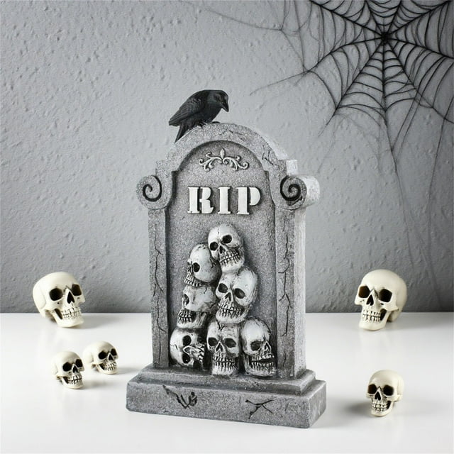 JJKBVCLO Halloween RIP Skeleton Yard Signs | Display | Halloween Skeleton | Resin Skeleton Yard Sign For Outdoor Decorations Cemetery