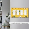 thumbnail image 5 of Cute Smiley Pineapple Yellow Switch Cover Decorative Wall Plate / 4-Gang Screwless / Standard Size 4.5x8 in, 5 of 5