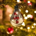 thumbnail image 2 of Bewildely Bola LED de Navidad, bombilla colgante de Navidad, adorno transparente, hogar, oficina, Club, bombilla decorativa, suministros de decoración Kits de decoración para fiestas No.01 Bewildely HA010060-01B, 2 of 6
