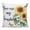 White Yellow, variant on Throw Pillow Covers 24x24 Inch, Yellow Sunflower Decorative Pillow Cases for Couch Sofa Bed, Vintage Butterfly Sunshine Farmhouse Cotton Linen Square Home Decor Pillowcases with Hidden Zipper