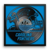Carolina Panthers Framed 13" x 13" Vinyl Record Art Print
