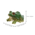 thumbnail image 6 of OFFIGAM 4pcs Lifelike Frog Resin Statue Decorative Miniature Landscape Accessory, 6 of 8