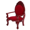 thumbnail image 2 of Muebles de silla de comedor tallada de madera Vintage en miniatura para casa de muñecas 1:12, 2 of 14