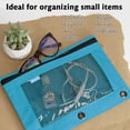 thumbnail image 4 of BAZIC 3 Ring Pencil Pouch, Mesh Window, Pastel Color, 6-Pack, 4 of 8