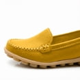 thumbnail image 6 of Women Casual Slip On Flats Loafers, Soft Cushioned Sole Comfort Footwear For Walking Shopping Office Daily Outfits Yellow 8.5, 6 of 6
