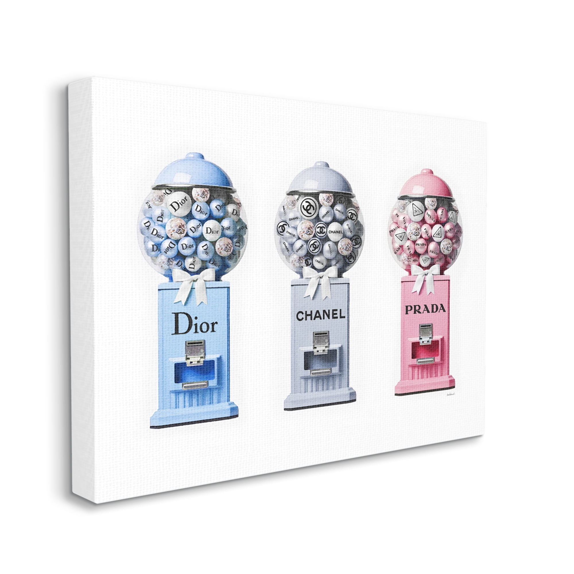 Stupell Industries Fashion Brand Gumballs Beauty & Fashion Painting Gallery Wrapped Canvas Art Print Wall Art, 40 x 30