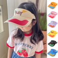 thumbnail image 2 of Empty Top Sun Protection Hat with Large Brim Breathable Ultralight Print Summer Outdoor Beach Hat for Kids, 2 of 10