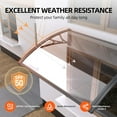 thumbnail image 3 of 40"x 60" Window Awning Canopy Door Entrance Patio Cover Solid Sheet Awnings For Garden, 3 of 10