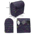 thumbnail image 5 of Music Lounger Chair Bag, Rhythmic Treble Chef and Musical Notes on Lead Sheet Crotchet Art Senses, High Capacity Storage with Handle Container, Lounger Size, Quartz and Multicolor, by Ambesonne, 5 of 5