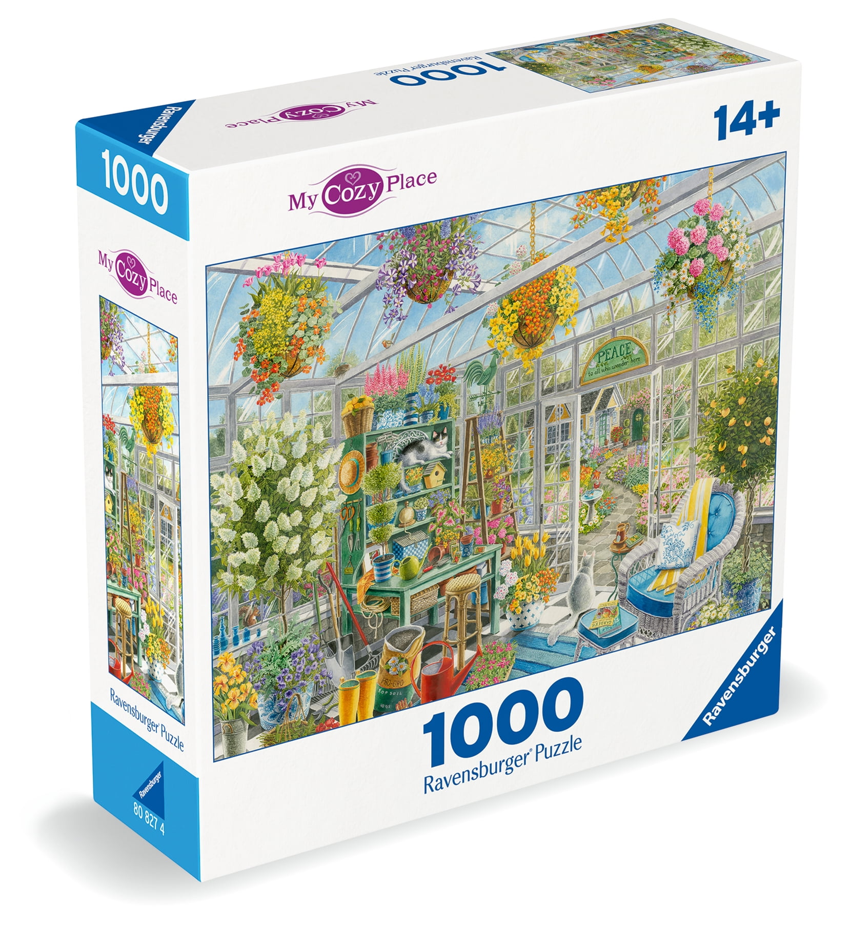 Ravensburger Cozy Puzzle Series - Greenhouse Haven, 1000 Piece Jigsaw Puzzle