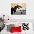 thumbnail image 4 of COMIO Ranch Horse Canvas Wall Art: Black and White Equines Friendly Painting Lovely Wild Animal Head Prints Country Wildlife Portrait Picture Modern Horizontal Steeds Artwork for Bedroom Office, 4 of 4
