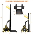 thumbnail image 4 of Yellow 6-Wheel 440LBS Folding Stair Climbing Hand Truck, 4 of 7