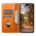 thumbnail image 5 of Decase for Samsung Galaxy S24 Ultra Wallet Phone Case,with Credit Card Slot,Rugged Magnetic Closure Flip PU Leather Anti-Fall Drop Shockproof Full Body Protection Case Cover,Khaki, 5 of 5