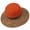 Orange, variant on Mwjwdo Women’s Ethnic Geometric Woven Band Mixed Speckle Wide Brim Vacation Straw Hat with Loose Dome Fit for Lawn Picnics Blue