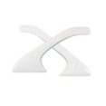 thumbnail image 1 of 810-AL-WH Late Model Pillar Post Aluminum Pair, White, 1 of 1