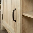 thumbnail image 5 of Pemberly Row 70 Farmhouse TV Stand Console with Side Doors in Rustic White Oak, 5 of 6