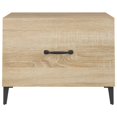 thumbnail image 5 of vidaXL Coffee Table with Metal Legs 2 pcs Sonoma Oak 50x50x40 cm, 5 of 5