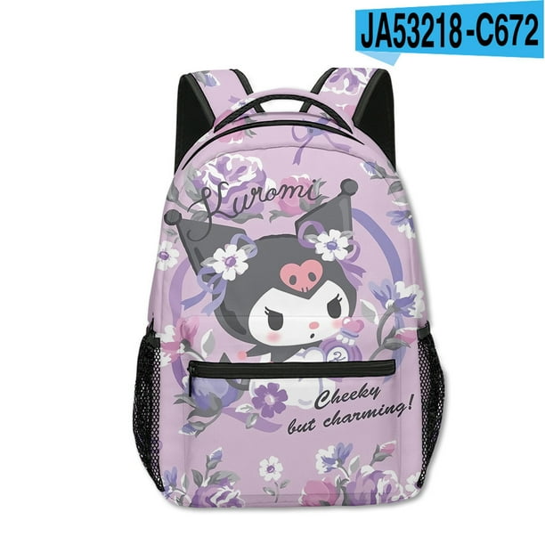 3D New Printed Surrounding Sanrio Kuromi Kuromi Cartoon Backpack for Primary and Secondary School Students