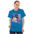 thumbnail image 5 of Kanji Style Betty Boop Love XOXO Women's Graphic T Shirt Tees Brisco Brands X, 5 of 6