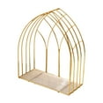 thumbnail image 2 of DOLITY Cosmetic Rack Countertop Display Stand Shelf Kitchen Golden Makeup Organiser 1 tier, 2 of 8
